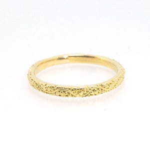 Twining Band in 18k Granulation or Fine silver - 2mm