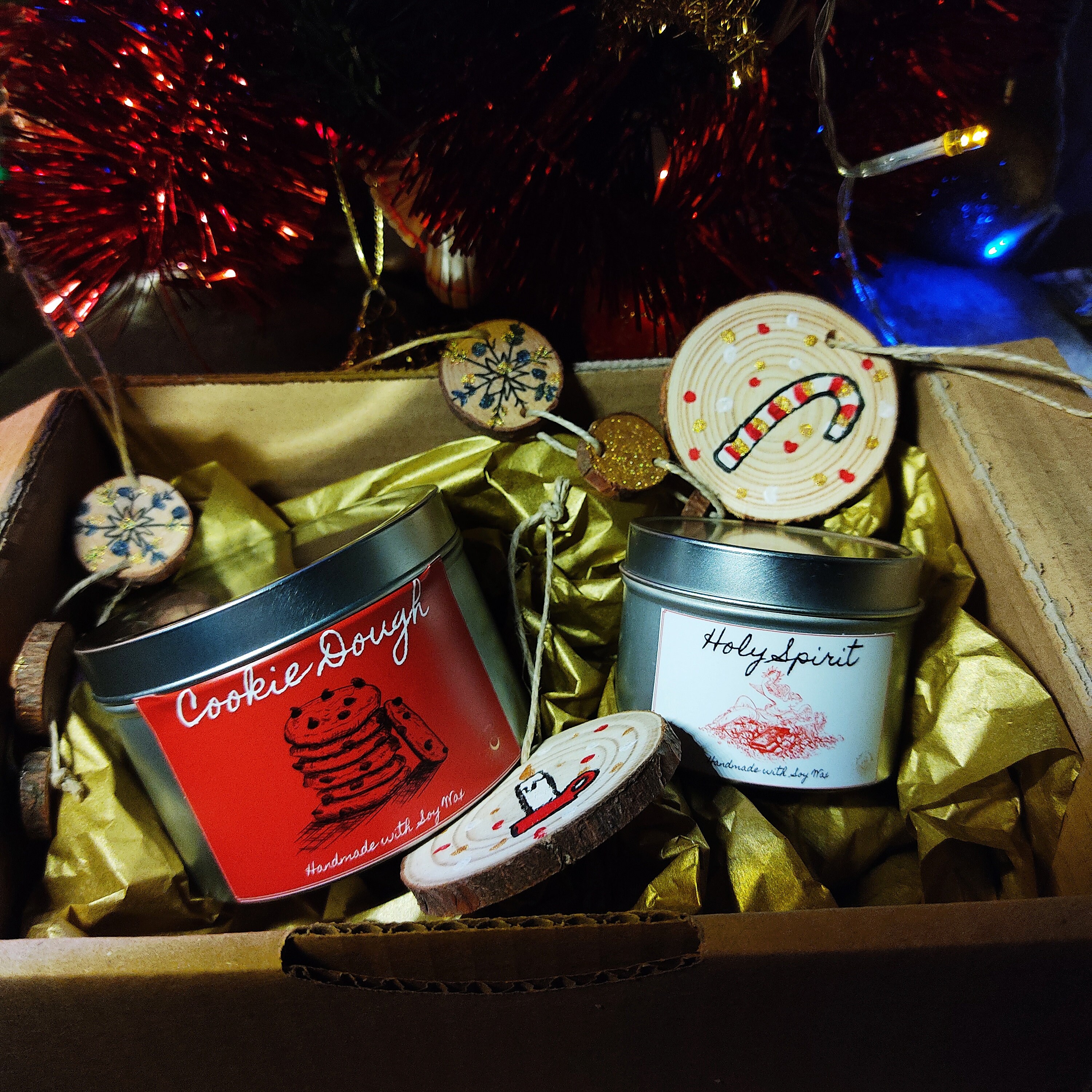 Coffret Cadeau de Noel Vegan Artisanal et Offert