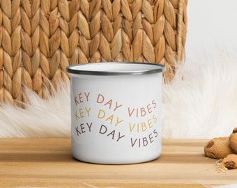 Key Day Vibes Enamel Mug for Real Estate Agents