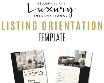 listing presentation kit real estate Keller Williams Realty Luxury Listing Presentation Template