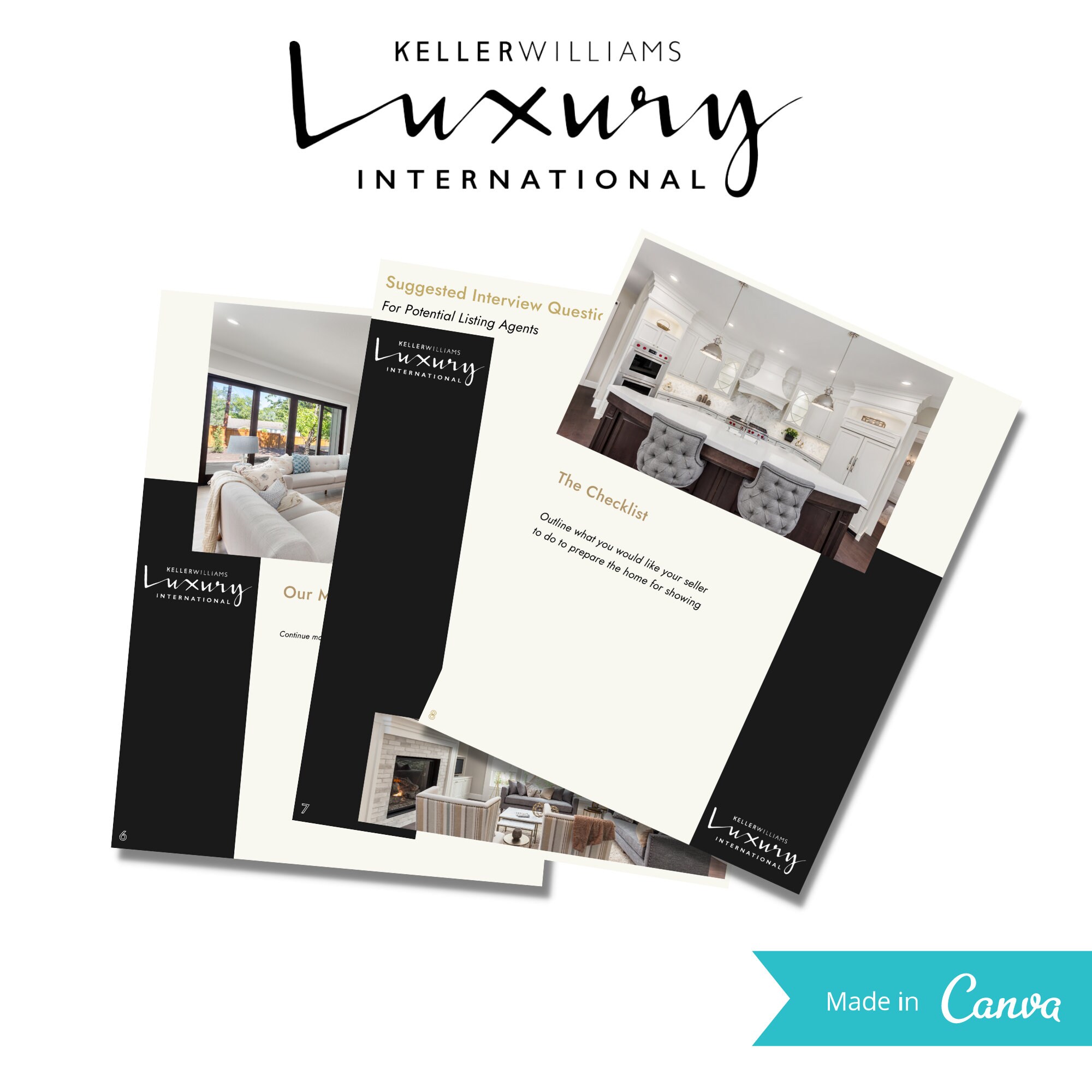 Keller Williams Realty Luxury Listing Presentation Template - Etsy