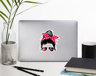 Resting REALTOR Face Bubble-Free Stickers for Laptop, Notebook, Folders, etc.