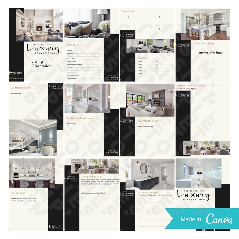 Keller Williams Realty Luxury Listing Presentation Template - Etsy