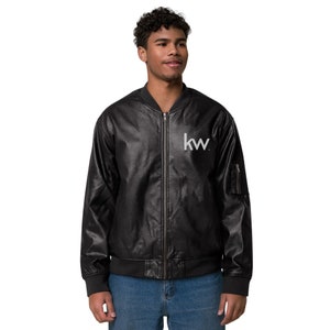 Keller Williams KW Realtor Leather Bomber Jacket