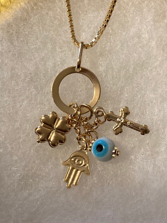 Good luck charm necklace sale