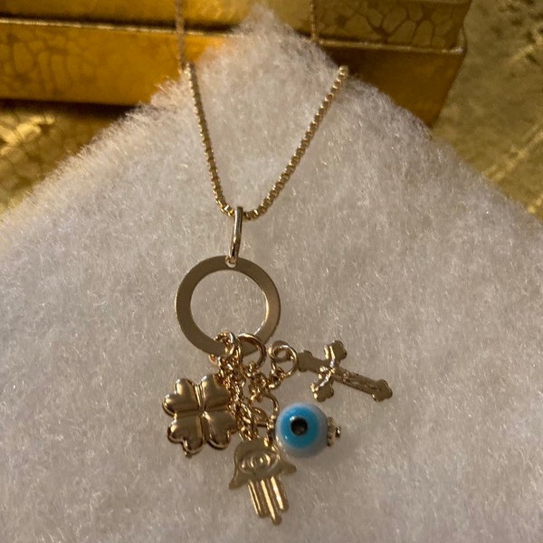 Lucky Charm Necklace Etsy