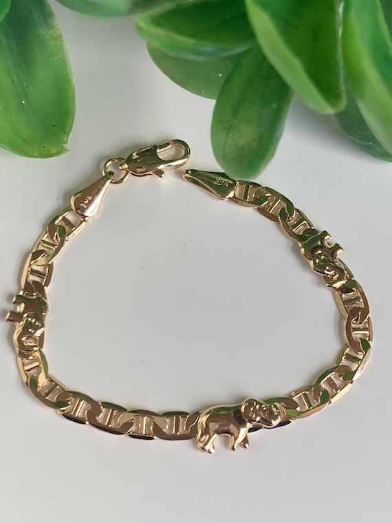 9ct gold deals elephant bracelet