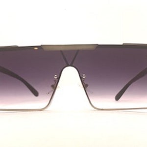 Women’s Rimless Square Gradient Trendy Oversized Sunglasses UV400