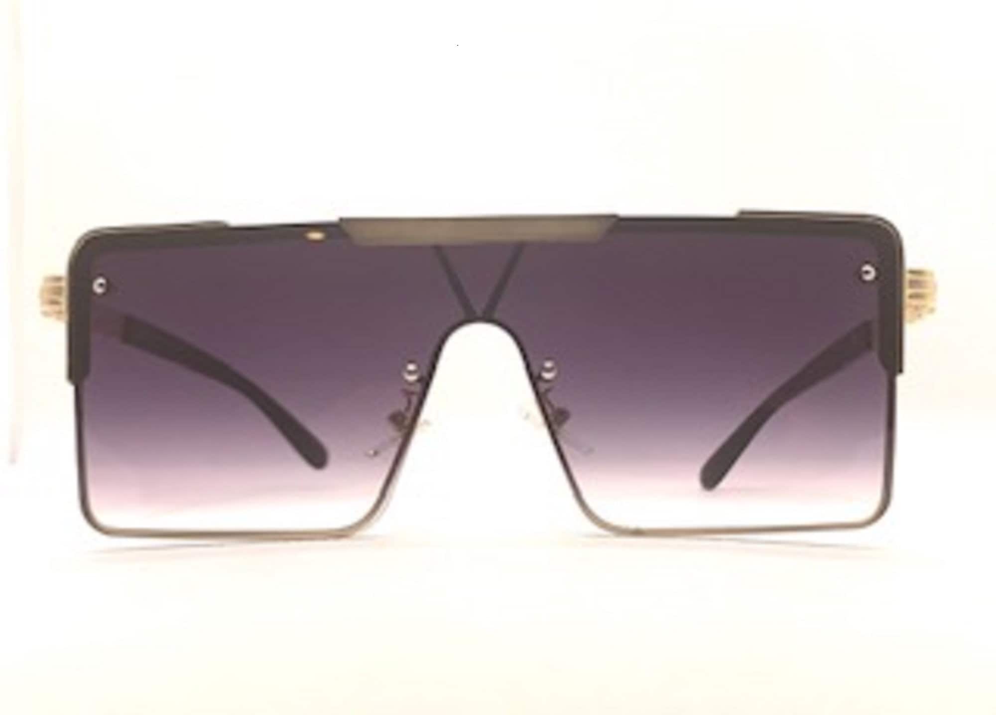 Oversized Gradient Black to Gray Rimless Women\'s Sunglasses NWOT SUNGAIT Rimless Square Sunglasses | Polarized for Men Women main image 4