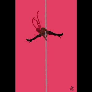 The Pole Dance to Hell Print, tailles multiples disponibles