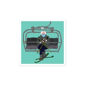 Bernie Sendersticker Blau