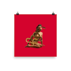 Medusa: Collage No.1 of Gorgon Sisters Collage Triptych Series