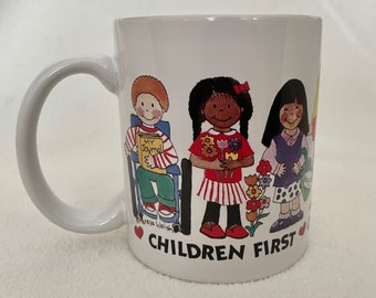 Vintage Children First Mug | Teresa Walsh Teacher Gift