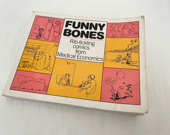Funny Bones: Rib-Tickling Comics from Medical Economics | Vintage Humor Funny Joke Book Library Collectors Comic Book | Gift for Doctor