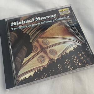May include: A compact disc case featuring the album Michael Murray, The Willis Organ at Salisbury Cathedral. The cover art displays an architectural view of the cathedral ceiling with circular decorative elements and a Telarc logo in the corner.