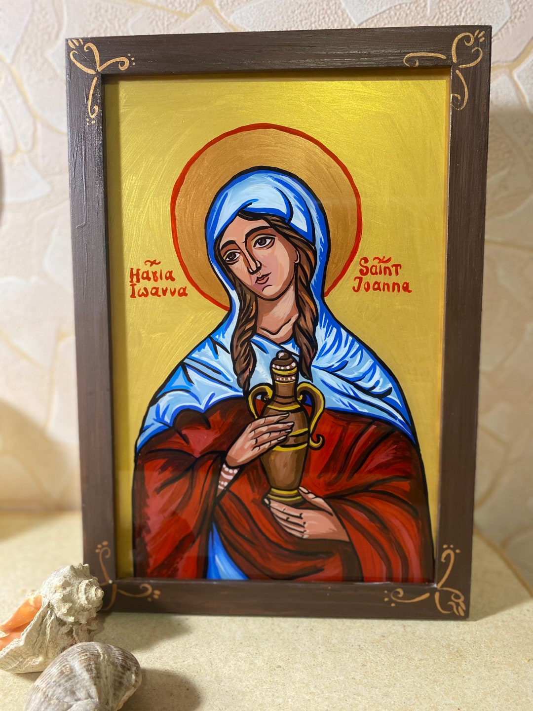 Saint Joanna the Myrrhbearer Joanna Wife of Chuza Saint Etsy