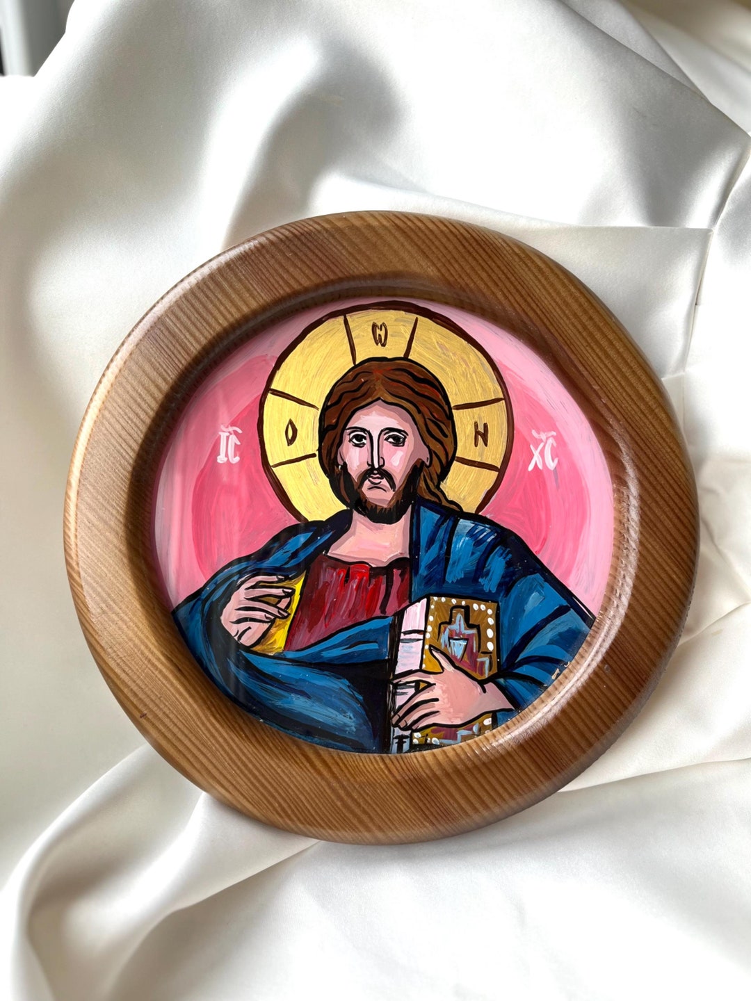 Hand-painted Jesus Christ Icon | Orthodox Christian Religious Art ...