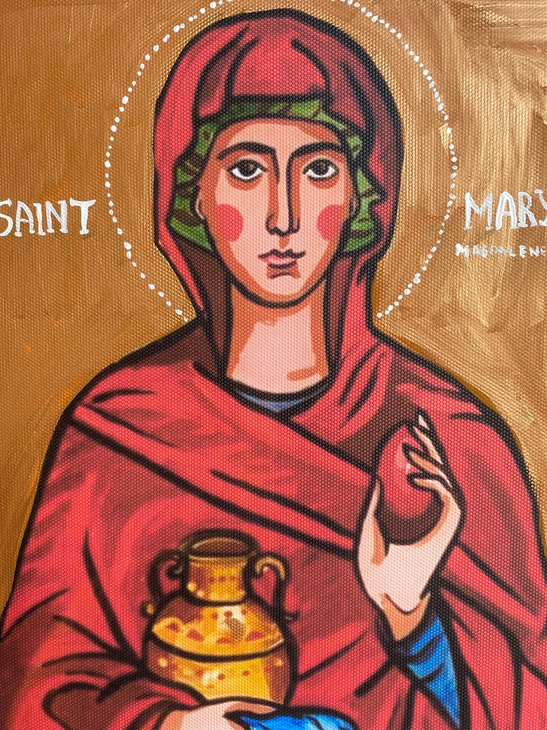 Saint Mary Magdalene Orthodox Icon St Mary Magdalene Art - Etsy