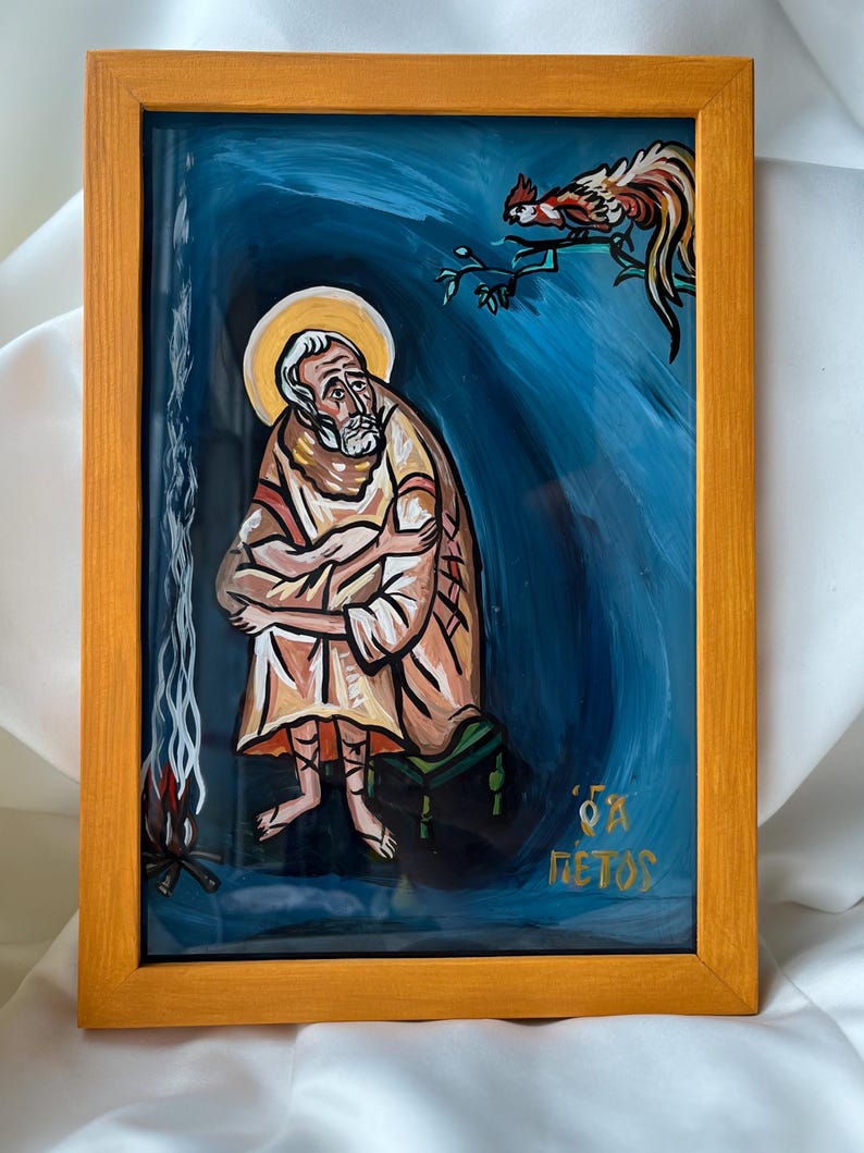 St. Peter Repenting Saint Peter in Repentance — Apostle After the Denial of Christ, Hand ...