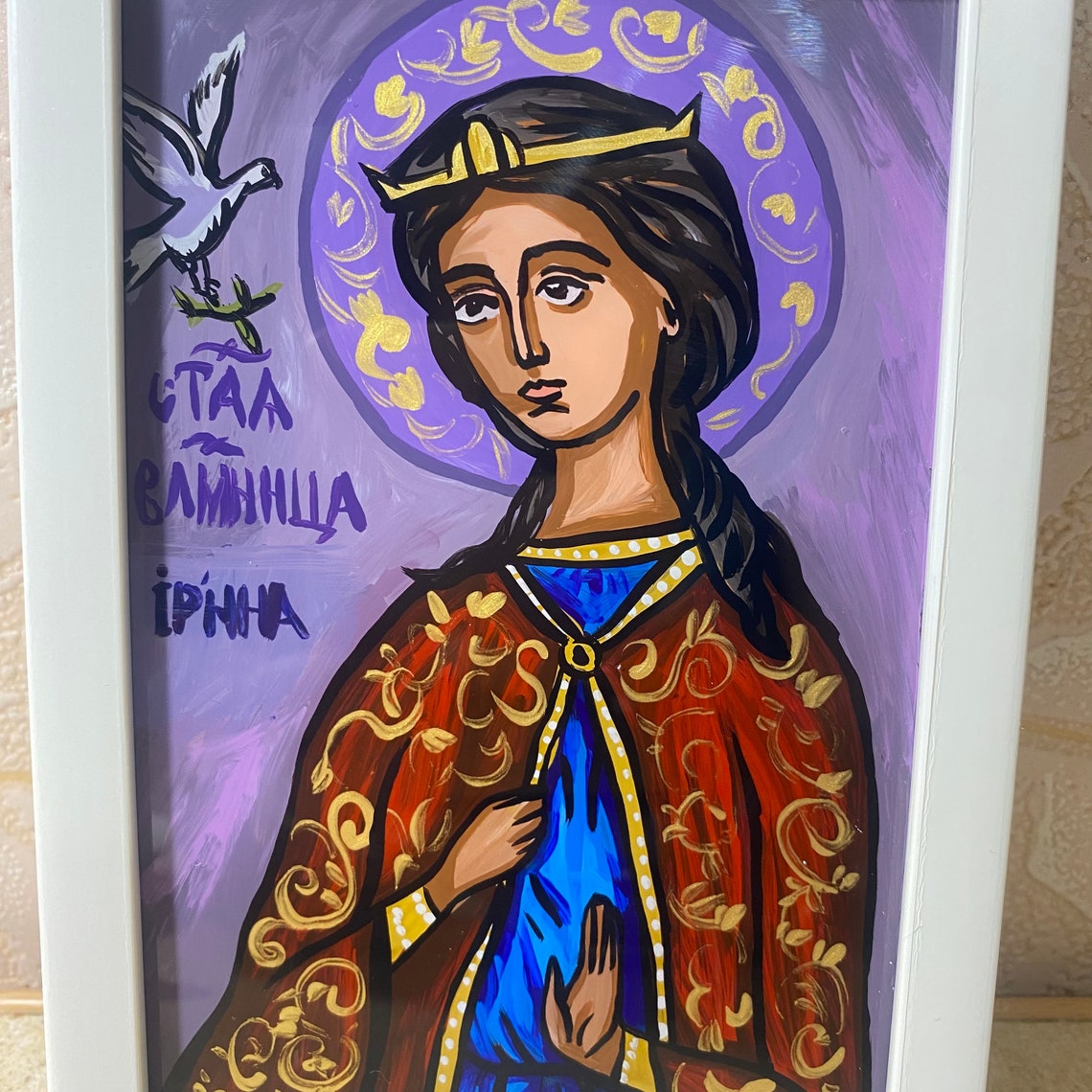 Saint Irene Irina Santa Irene Greek Orthodox Icon Byzantine Etsy