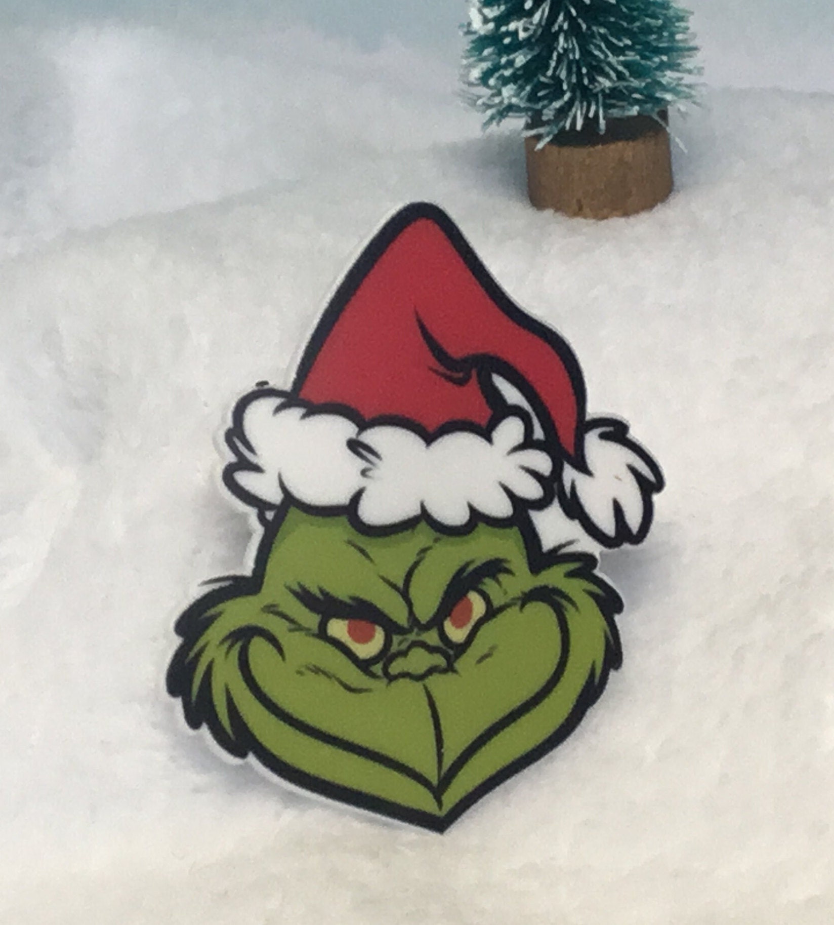 grinch beard santa hat