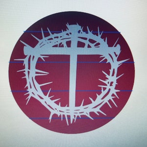 Crown of Thorns Decor - Door Hanger-Digital Cut File Only-SVG