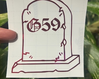 G59 Gravestone Car Decal: Suicideboys Music Sticker - Etsy