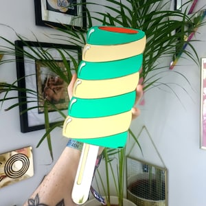 Handmade Twister Lolly Ice Cream Mirror | Popsicle | Lollipop | Wall Decor | Dopamine Decor