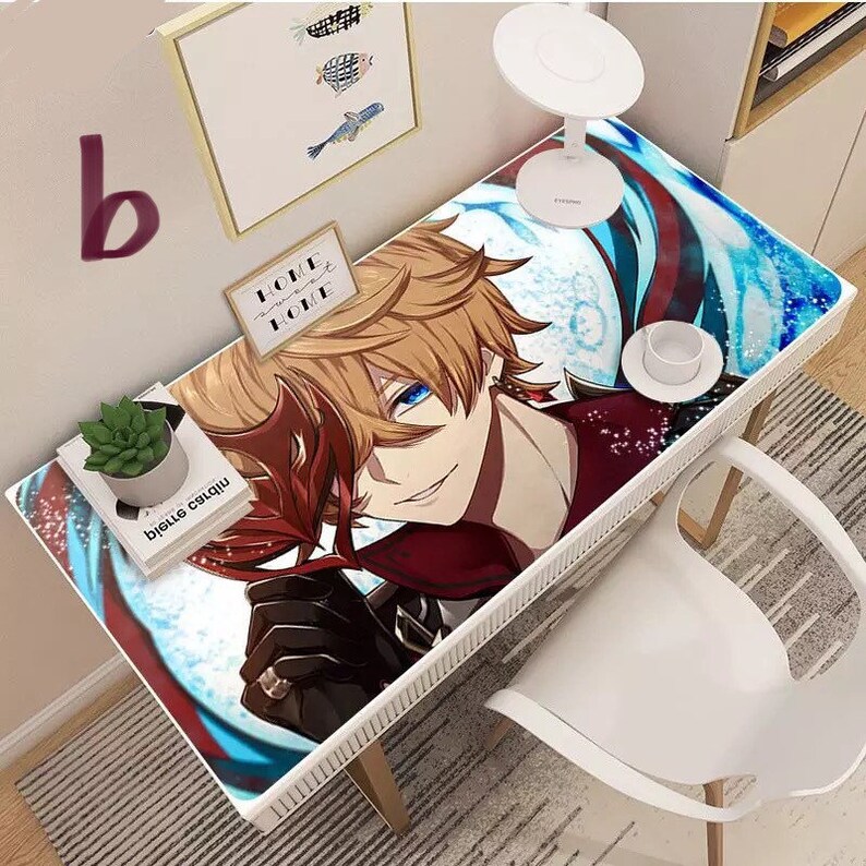 Genshin Impact Desk Pad Tartaglia PU Desk Mat Mouse Pad Etsy Ireland