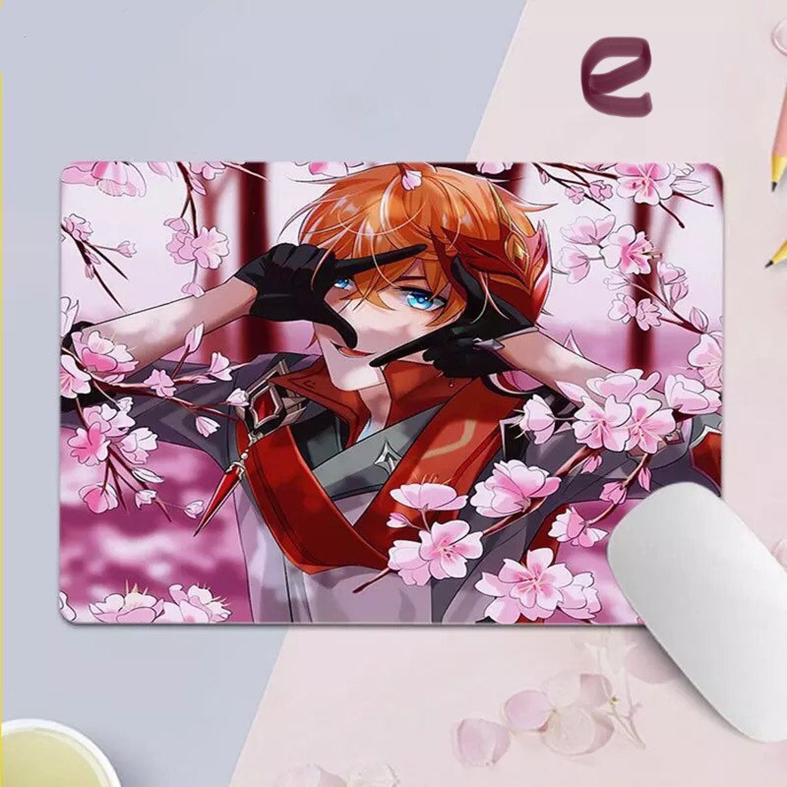 Genshin Impact Desk Pad Tartaglia PU Desk Mat Mouse Pad Etsy Ireland