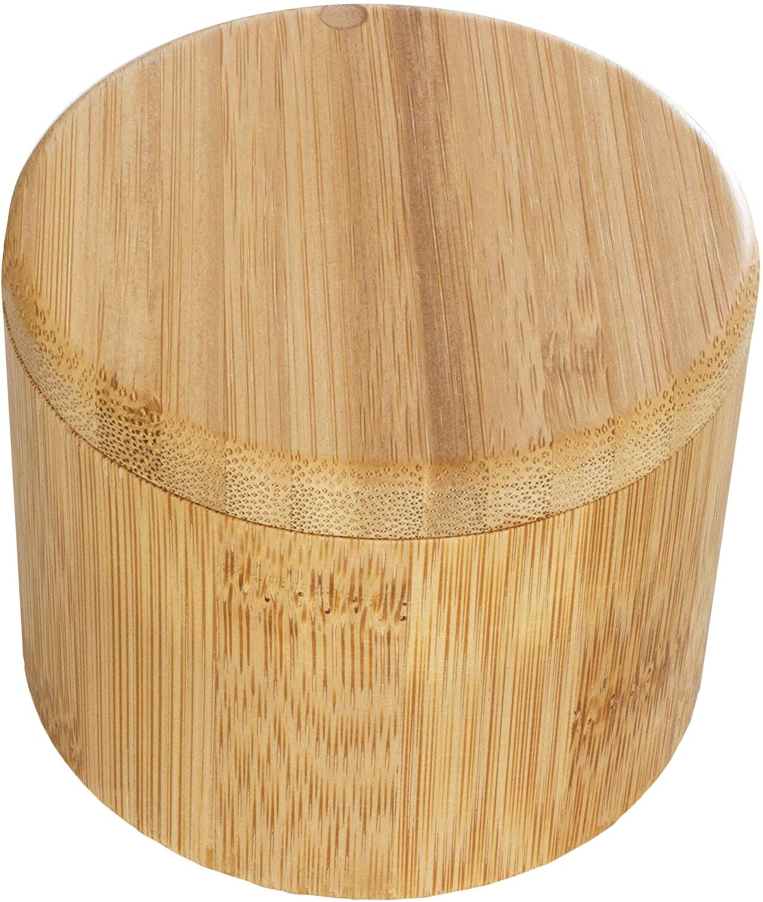 Bamboo Salt Cellar with Mini Spoon Salt and Pepper Container Etsy