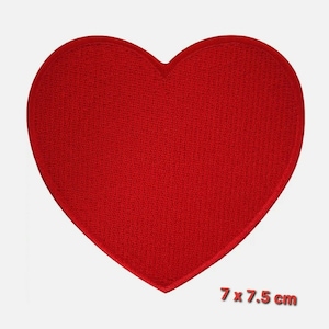 Écusson coeur rouge brodé fer à repasser, badge à coudre romantique, cadeau romantique