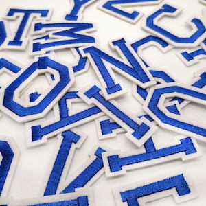 Letter Patches Embroidered Patch Letters Sew on Iron On Alphabet Clothes Crafts
