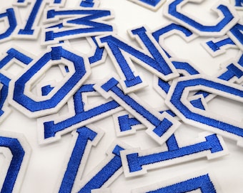 Letter Patches Embroidered Patch Letters Sew on Iron On Alphabet Clothes Crafts