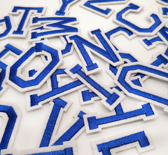 Letter Patches Embroidered Patch Letters Sew on Iron on Etsy