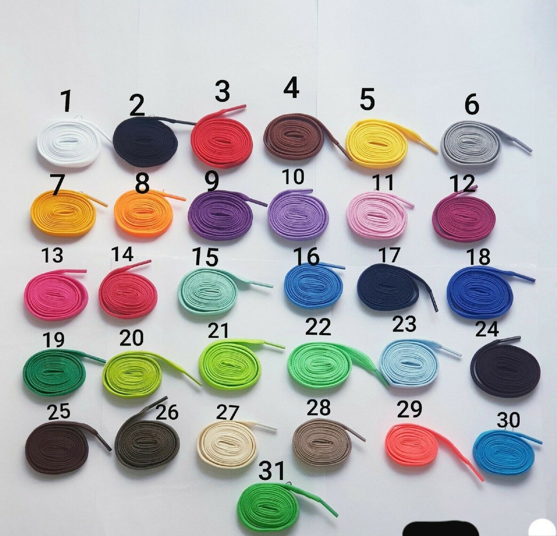 coloured shoe laces