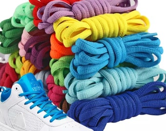 Lacets de basket ovales idéaux pour Adidas, New Balance, Nike, 70 cm -90 cm- 110 cm