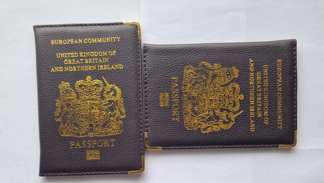 Maroon Passport Cover New Passport Holder for UK & European PU Etsy