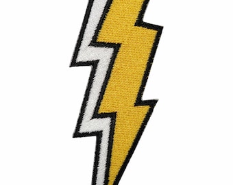 Lightning Iron On Patch Sew On Clothes Bag Embroidered Badge Embroidery Applique