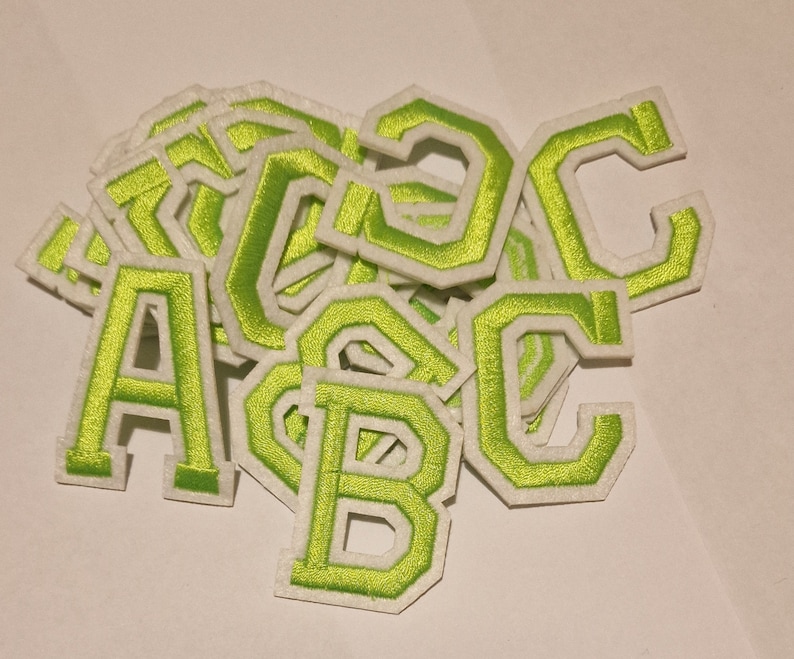 Letter Patches Embroidered Patch Letters Sew on Iron on Etsy