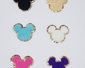 Chenille Mickey Mouse patch- Mickey iron on patch