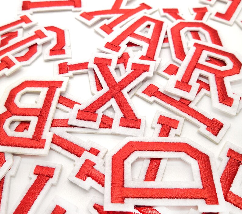 Letter Patches Embroidered Patch Letters Sew on Iron on Alphabet ...