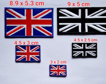 UK Union Jack National Flag Embroidered Patch Iron on Sew On Badge ENGLAND