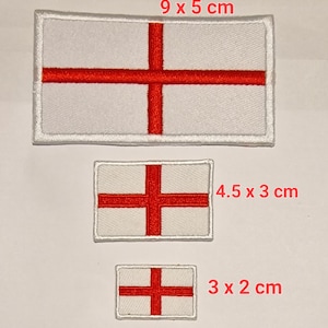 England Flag Embroidered Iron Sew On Patch United Kingdom UK English Shirt Badge