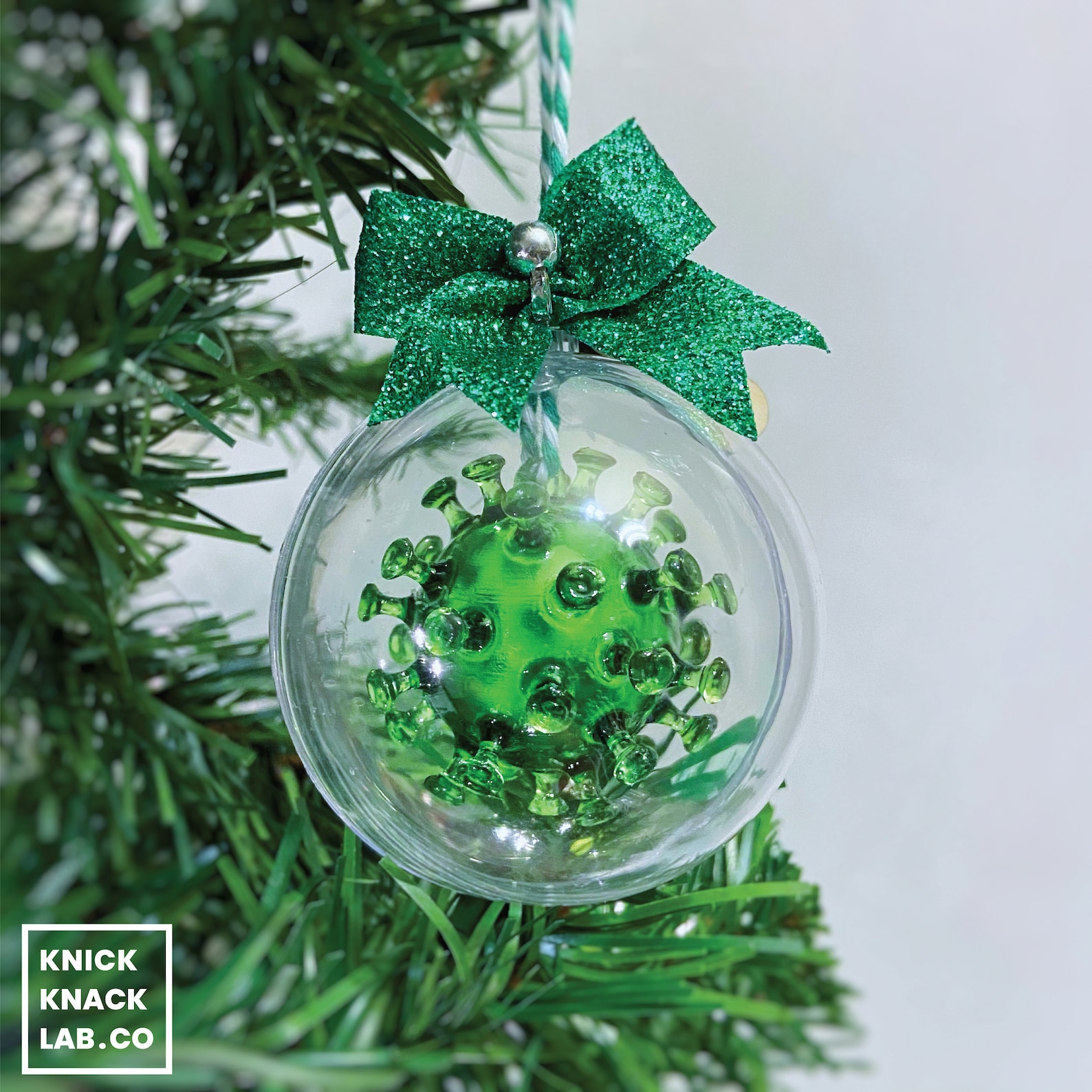 COVID-themed Christmas ornament