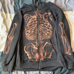 custom bleached hoodie