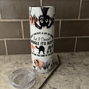 Personalized Skinny Tumbler, 20 Oz Tumbler, Skinny Tumbler, Custom Tumbler, Dog Tumbler, Tumbler, 30 Oz Tumbler, Design Your Own