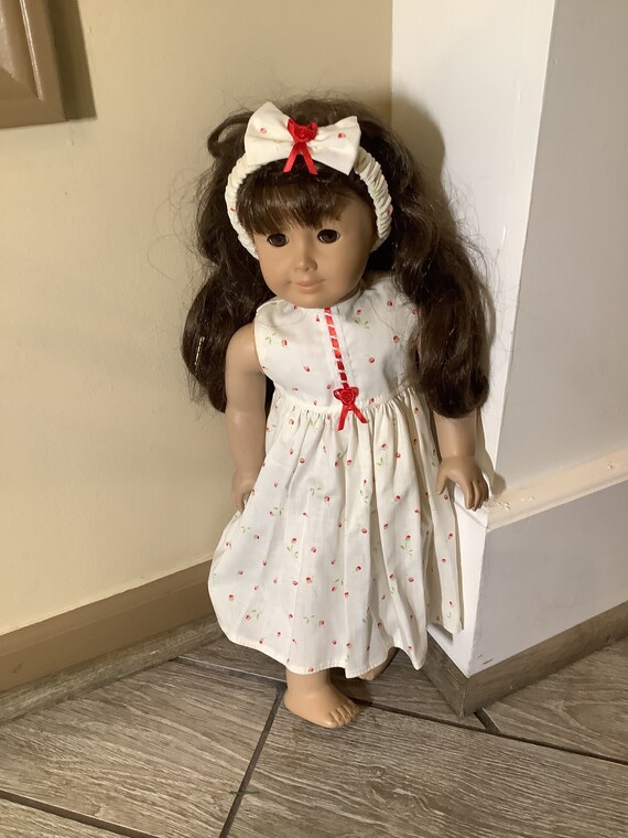 18 Inch Doll Dress Flower Pattern Dress Includes Headband Doll Clothes 18 Doll Clothes 18 Doll Dress 18 Inch Doll Clothes Etsy