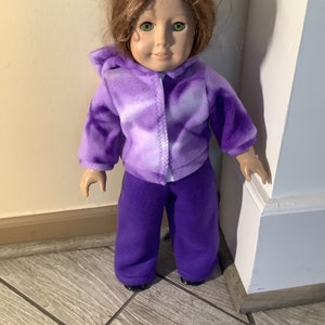 18 inch Doll Outfit,hoodie jacket,pants,fleece