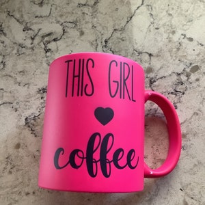 Personalized Pink Coffee Mug,Personalized Mug,Custom Mug,Coffee Mug,Custom Coffee Mug,Love Coffee,11 oz Mug,Design your Own